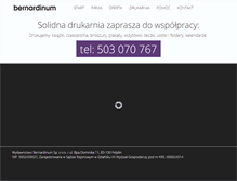 Tablet Screenshot of drukarnia.bernardinum.com.pl